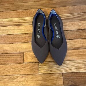 Rothy's Like New Women's Mink The Point Flats Sz 8